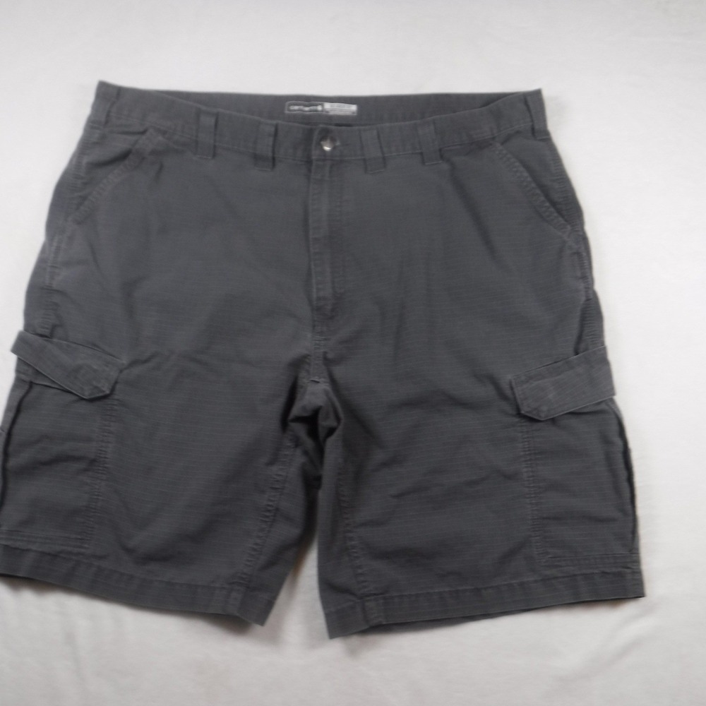 Carhartt Mens Relaxed Fit Ripstop Cargo Shorts Grey Size 44 Workwear Casual